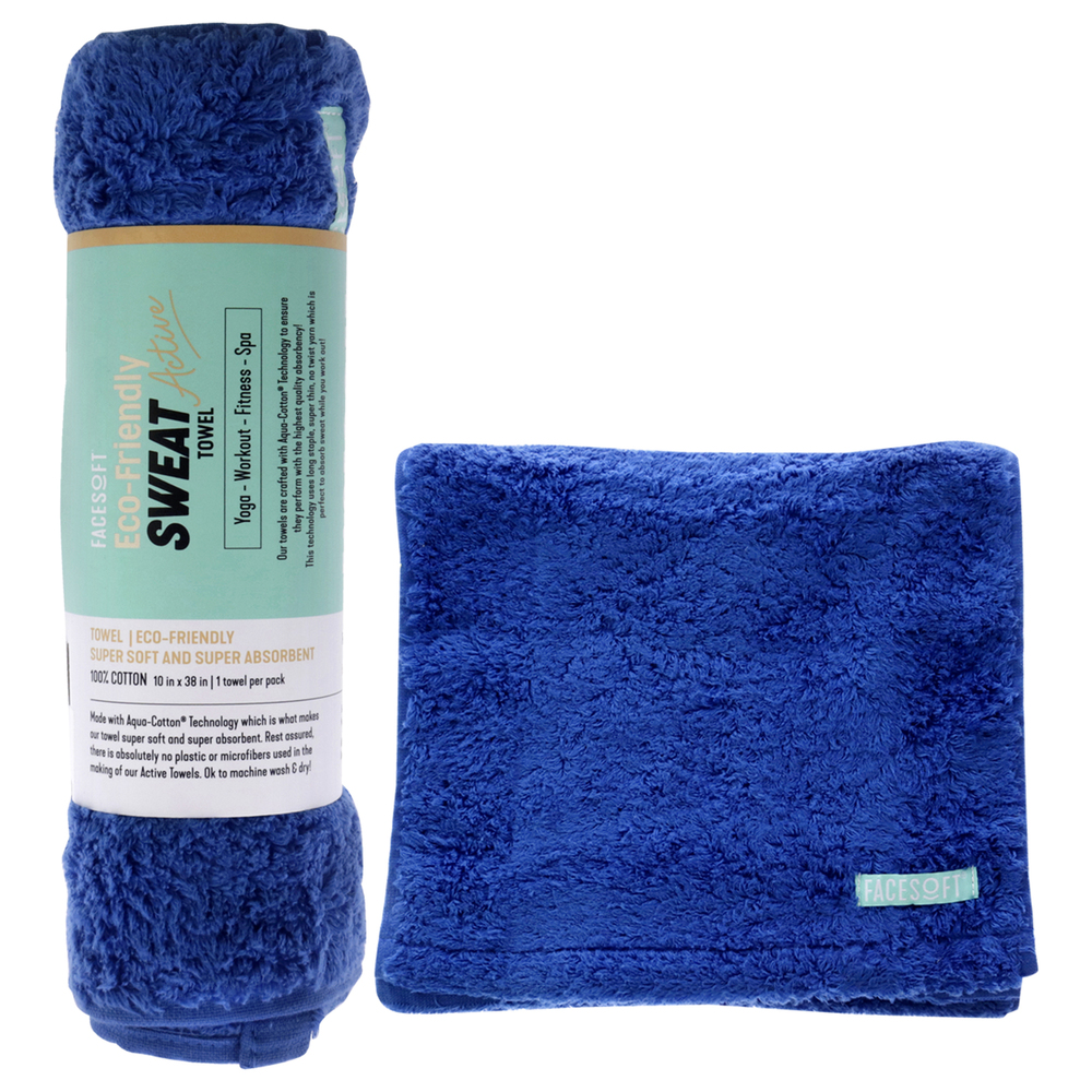 Eco Sweat Active Towel - Classic Blue by Facesoft for Unisex 1 Pc Towel